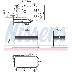 Öljynjäähdytin NISSENS NIS 91359
