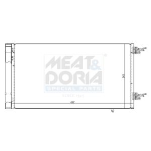 Condenseur (climatisation) MEAT & DORIA 991258