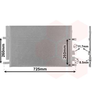 Condenseur (climatisation) VAN WEZEL 01005097