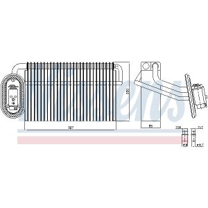 Verdampfer, Klimaanlage NISSENS 92322