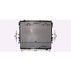 Arrefecedor do motor AVA COOLING TO2752