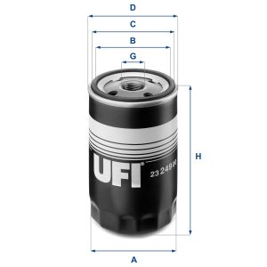 Filtro olio UFI 23.249.00