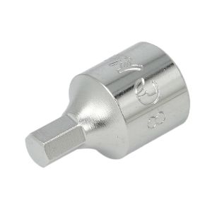 Ponta de chave de encaixe com furo de 1/2" HEX HANS 4016M/8
