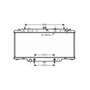 Arrefecedor do motor AVA COOLING DN2264