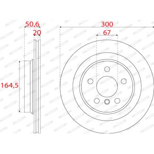 Dischi freno FERODO DDF2763C posteriore, ventilato, 2 pezzo