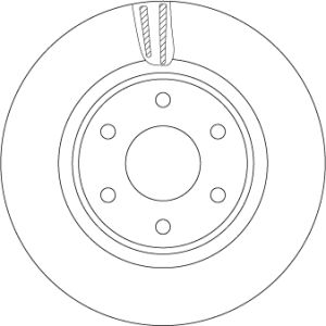 Disco freno TRW DF7458S