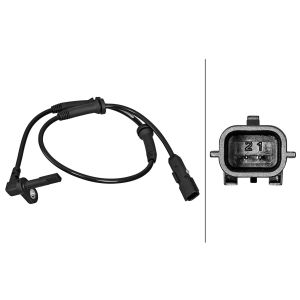 Sensor do ABS traseiro, direito HELLA 6PU 358 217-091
