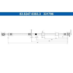 Flexible de frein ATE 83.8247-0383.3