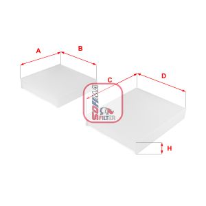 Filtre, air de l'habitacle SOFIMA S 3143 C