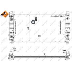 Radiator, motorkoeling EASY FIT NRF 56008