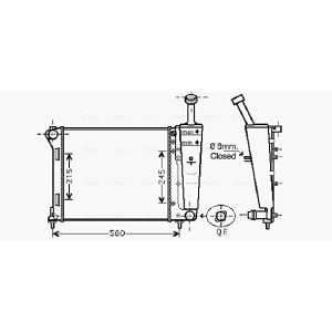 Arrefecedor do motor AVA COOLING FT2404