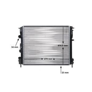 Arrefecedor do motor MAHLE CR 35 000S