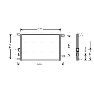 A/C-kondensor AVA COOLING AL5070