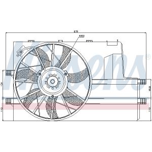 Lüfter, Motorkühlung NISSENS 85604