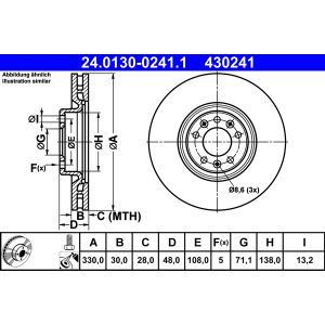 Bremsscheibe ATE 24.0130-0241.1