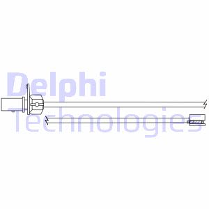 Contacto de aviso, desgaste de pastillas de freno DELPHI LZ0302