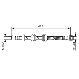Bremsschlauch BOSCH 1 987 481 A01