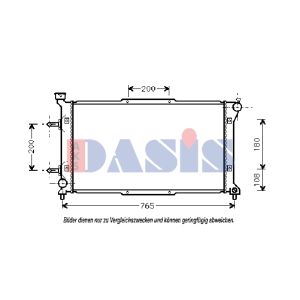 Radiateur moteur AKS DASIS 350250N