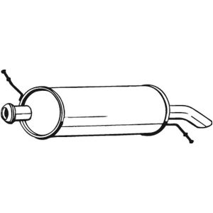 Geluiddemper achter BOSAL 135-541