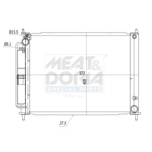 Condenseur (climatisation) MEAT & DORIA 991155
