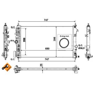 Kühler, Motorkühlung NRF 53777