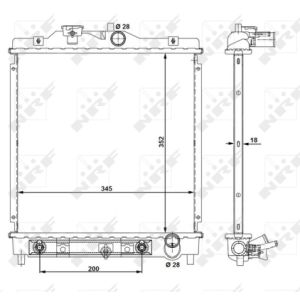 Radiator, motorkoeling EASY FIT NRF 516355