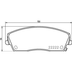 Jeu de plaquettes de frein BREMBO P 11 041