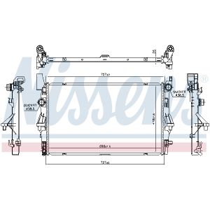 Radiator NISSENS 606021