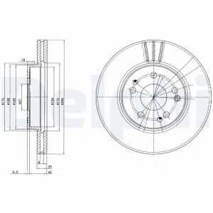 Disco de freno DELPHI BG2772