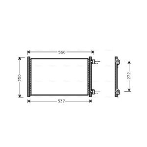 Condensador, sistema de ar condicionado AVA COOLING FT5214