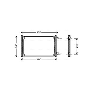 Condensador, ar condicionado AVA COOLING FT5223