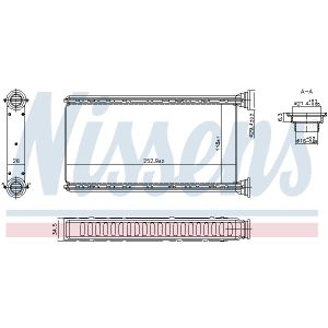 Aquecedor de água NISSENS NIS 707288