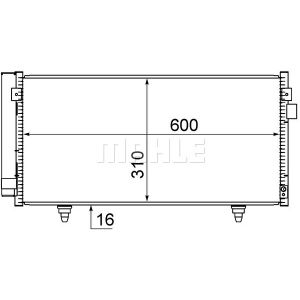 Kondensator, Klimaanlage BEHR MAHLE AC 718 000S