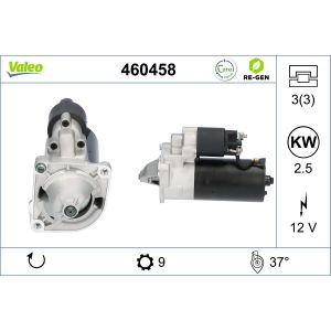 Motor de arranque VALEO 460458