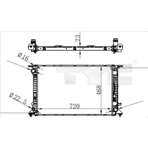 Arrefecedor do motor TYC 702-0038