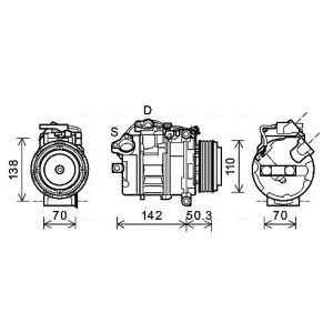 Compressor, ar condicionado AVA COOLING BWAK428