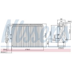 Evaporador, aire acondicionado NISSENS 92097