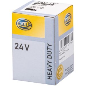 Lâmpada Halogen HELLA PBT5 Heavy Duty 24V, 1W, 10 peça
