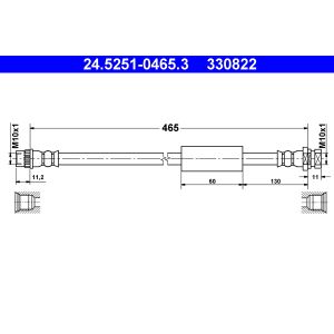 Bremsschlauch ATE 24.5251-0465.3