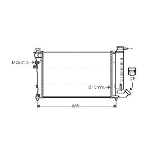 Arrefecedor do motor AVA COOLING CNA2112