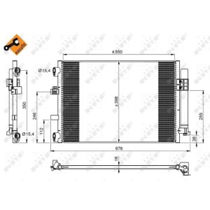 Condensatore, climatizzatore EASY FIT NRF 350210