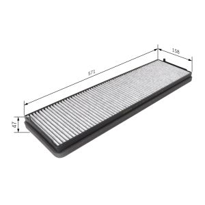 Innenraumfilter BOSCH 1 987 431 456