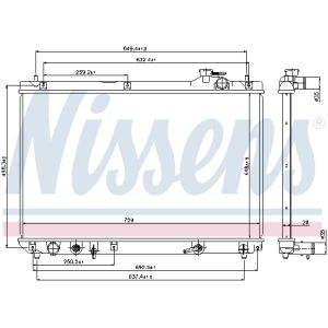 Kühler, Motorkühlung NISSENS 64659