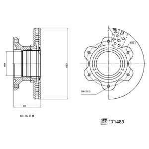 Disco de travão FEBI BILSTEIN 171483