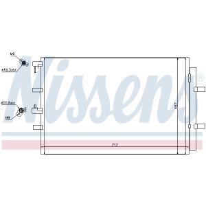 Condensatore, impianto di climatizzazione NISSENS NIS 940330