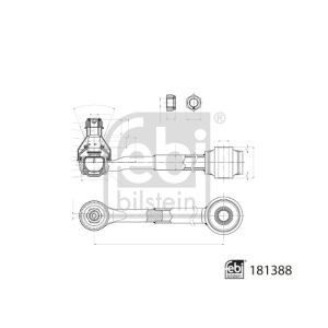 Manubrio, sospensione ruota FEBI BILSTEIN 181388