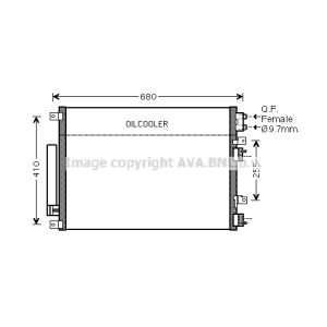 Kondensator, Klimaanlage AVA COOLING CR5093D AVA