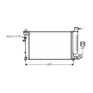Arrefecedor do motor AVA COOLING PEA2137