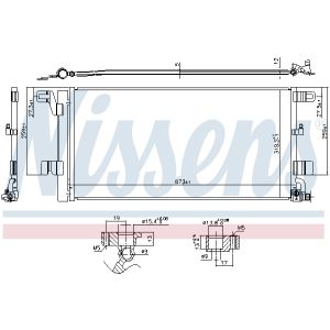 Condensator, Airconditioner NISSENS 940752