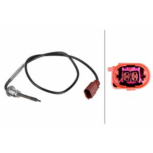 Sensor, Abgastemperatur HELLA 6PT 010 376-601